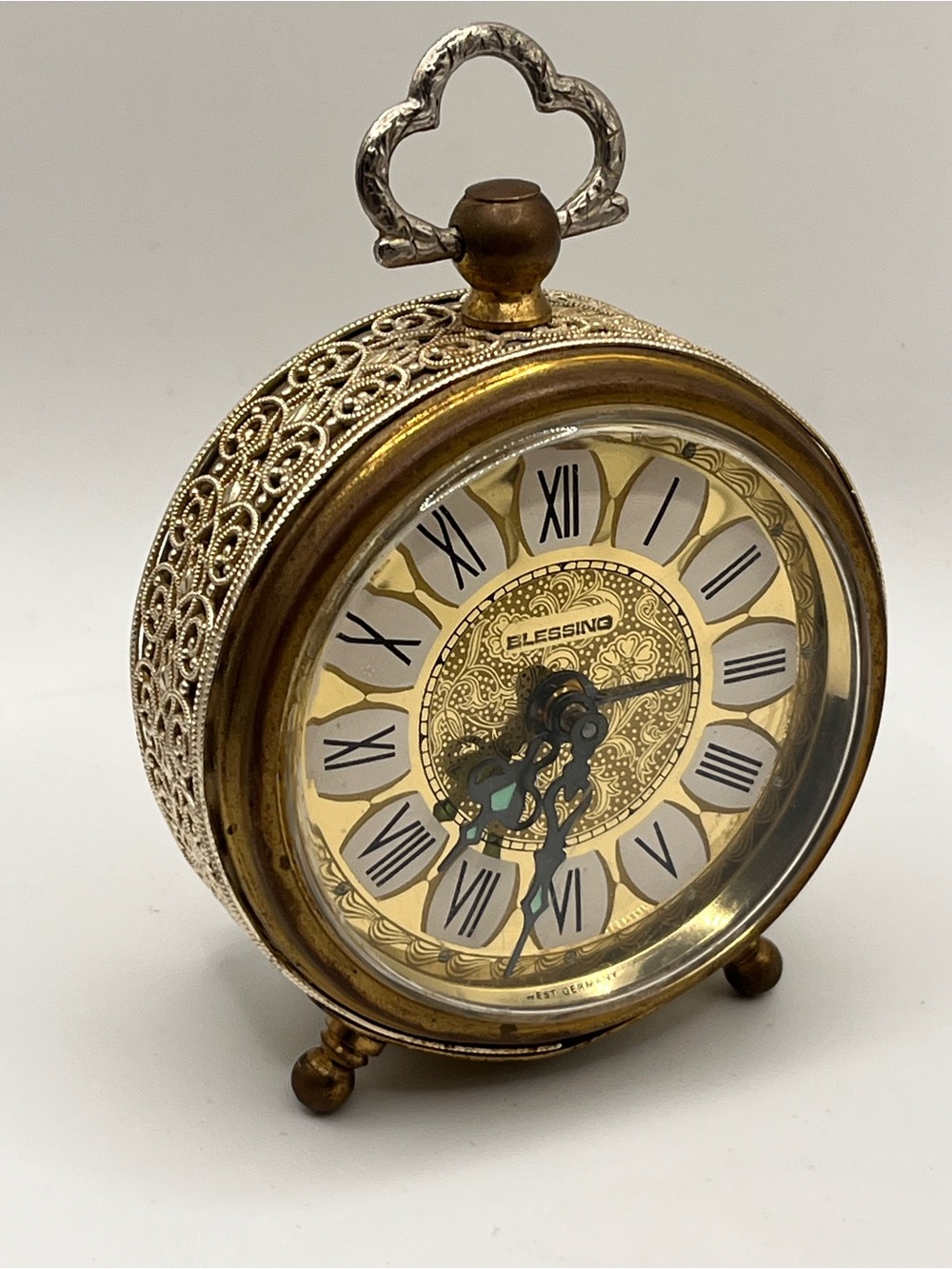 Vintage MCM West Germany Blessings Winded Alarm Clock